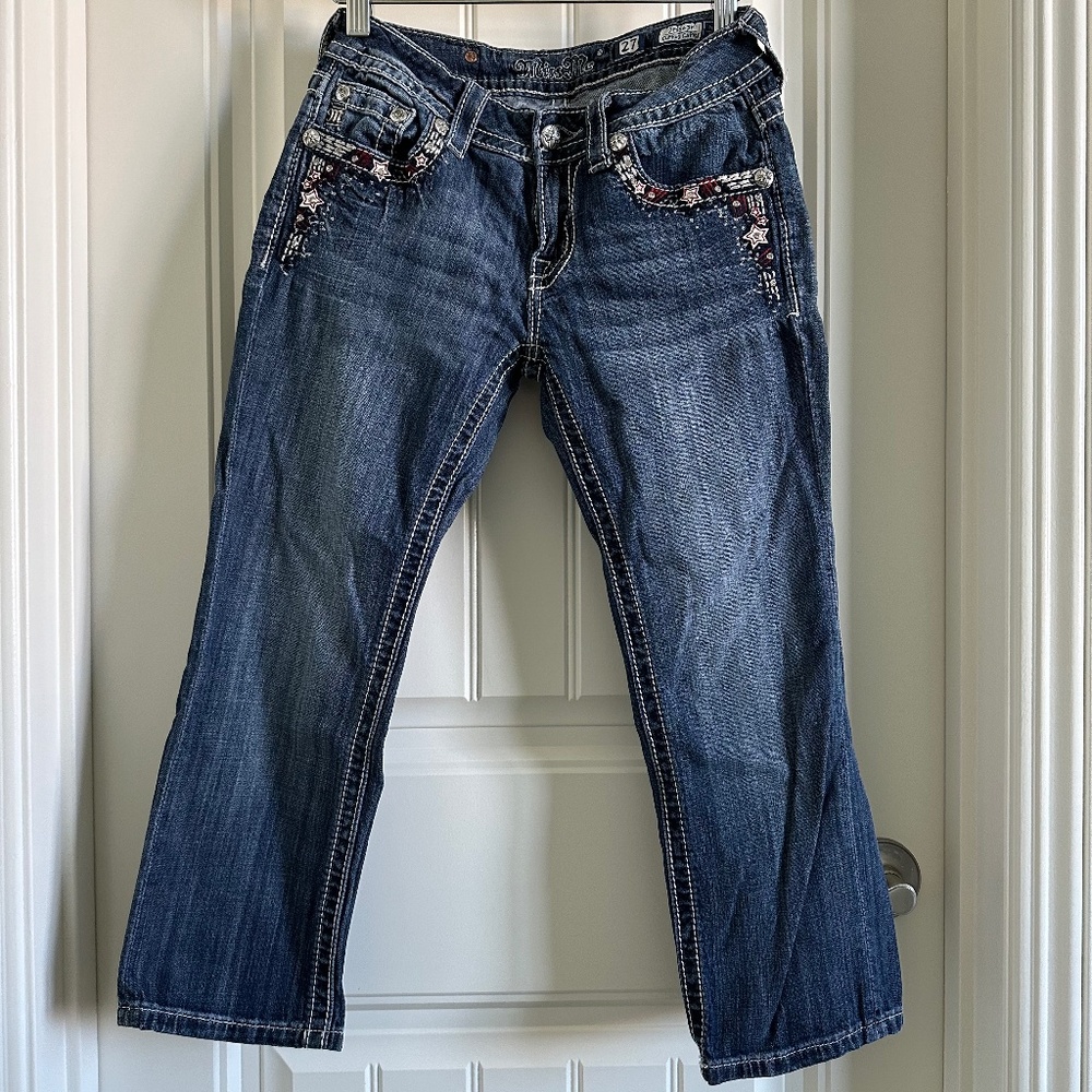 Miss Me Cuffed Capri JP5843P size 27
